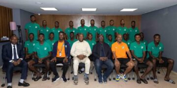 CAN U17 Maroc 2025- (1/2 finale): Le Ministre Adjé Metch apporte le soutien du Gouvernement aux Éléphanteaux