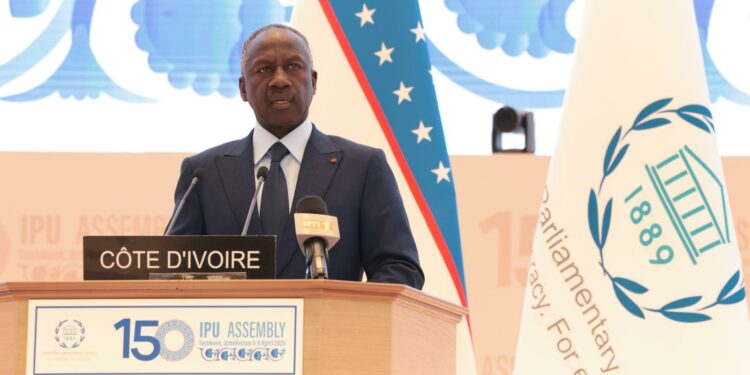 150ᵉ Assemblée de l’UIP : Le Président Adama Bictogo plaide pour une justice sociale comme levier de développement