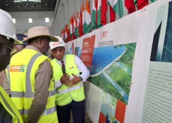 Soubré : Le ministre Sangafowa satisfait des travaux du Barrage hydroélectrique de Gribo-Popoli