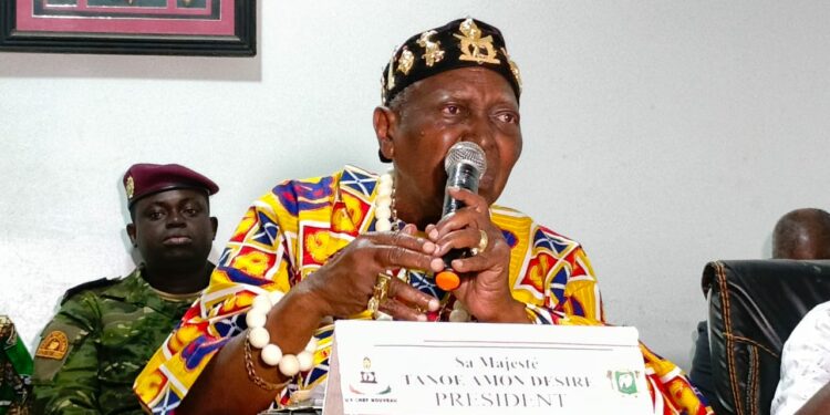 Soubré : Sa Majesté Amon Tanoé Paul Désiré appelle à des élections apaisées