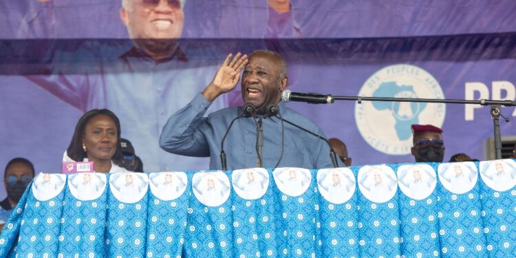 Laurent Gbagbo proclame le bras de fer à Ficgayo