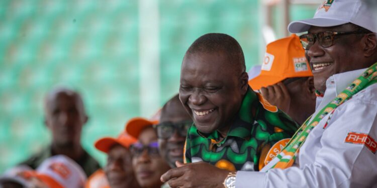 Campagne présidentielle 2025 à Bouaké : Téné Birahima et Amadou Koné galvanisent la jeunesse 
