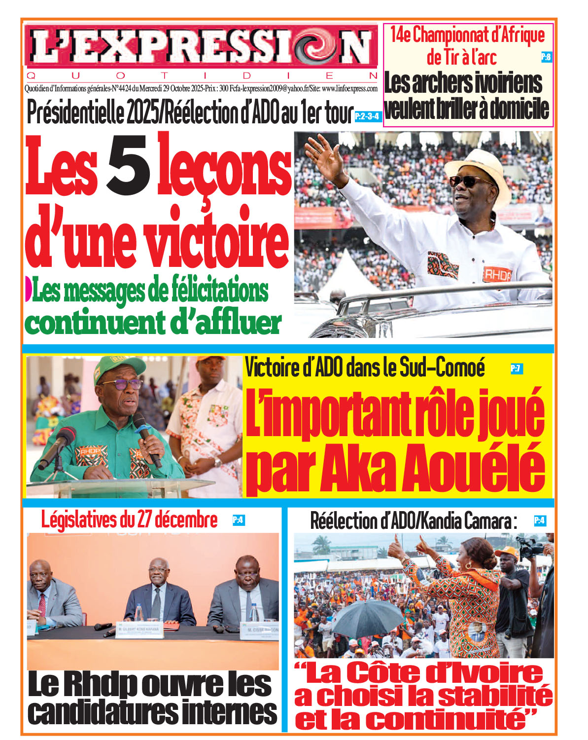 LE JOURNAL DU JOUR
