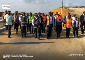Autoroute périphérique d’Abidjan Y4 : Première visite terrain du Ministre, cap sur l’achèvement des travaux