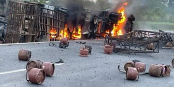 Autoroute du Nord : la circulation rétablie après l&rsquo;accident du camion transportant des bonbonnes de gaz butane