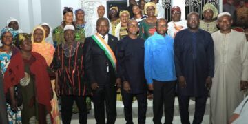 Bondoukou : Le député Maizan Koffi Noel remet son écharpe à son suppléant Mouroufié Patrice