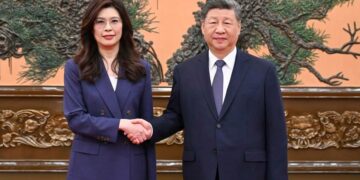 Diplomatie :   Xi Jinping reçoit la dirigeante du KMT Cheng Li-wun