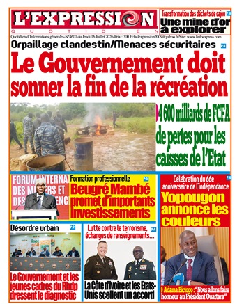 LE JOURNAL DU JOUR