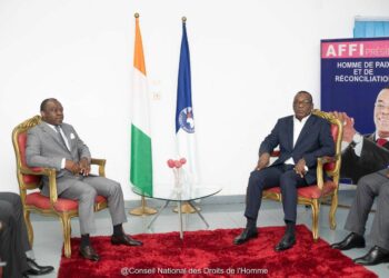 Le Président Affi N&rsquo;Guessan reçoit une délégation de la CNDH
