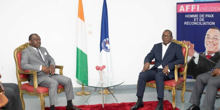 Le Président Affi N&rsquo;Guessan reçoit une délégation de la CNDH