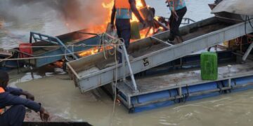 Soubré/ Orpaillage illégal : La gendarmerie détruit dix sur le fleuve Sassandra